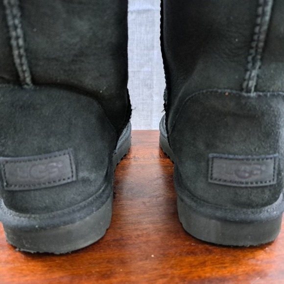 UGG Classic Tall II Boot 1016224 Women's 9 Black Twinface Winter Shearling Lined - Picture 8 of 13